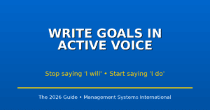 MSI's suggestion for goals