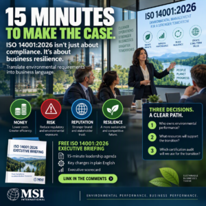 ISO 14001:2026 executive briefing