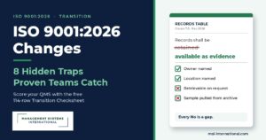 ISO 9001:2026 changes