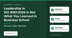 ISO 9001:2026 leadership
